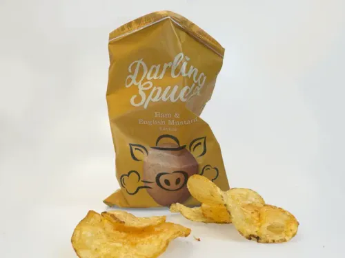 Darling skinke og sennep chips