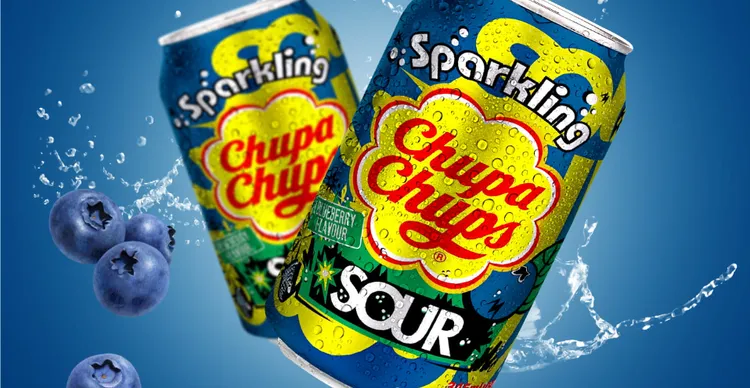 Chupa Chups Sour Blueberry Soda