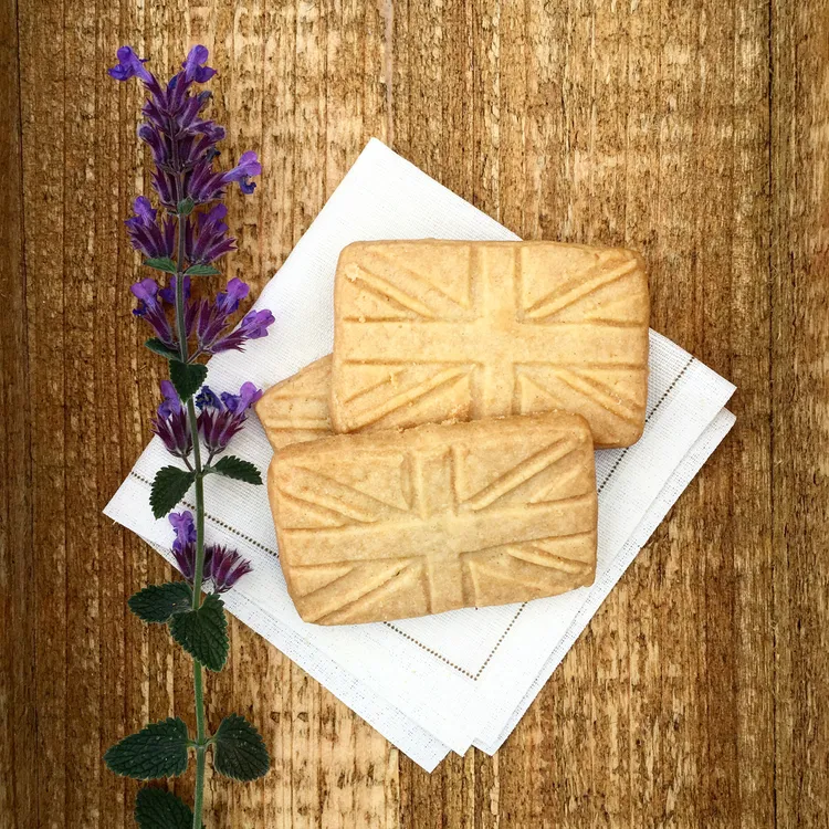 Shortbread med Storbritanniens flag