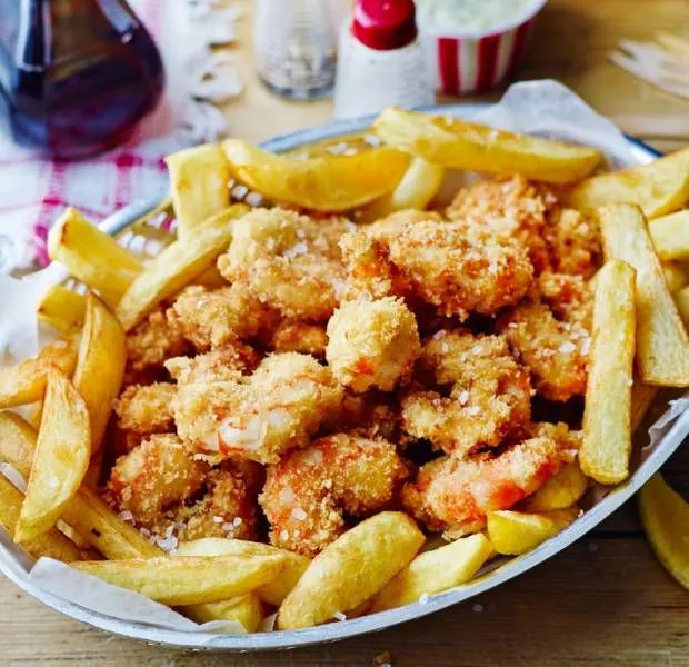 Scampi and chips