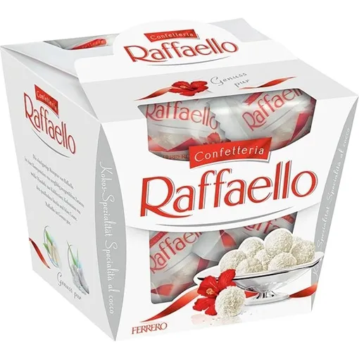 Raffaello er en ret kendt snack mange steder i verden, produceret af Ferrero.