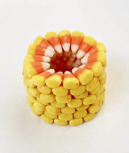 Candy corn i form af majs.